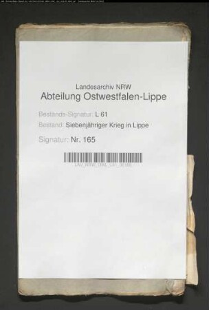 Nicht anerkannte Quittungen für an die alliierten Truppen gelieferten Naturalien und Fourage