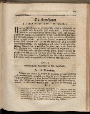 Die Krankheiten der innwendigen Theile des Mundes.