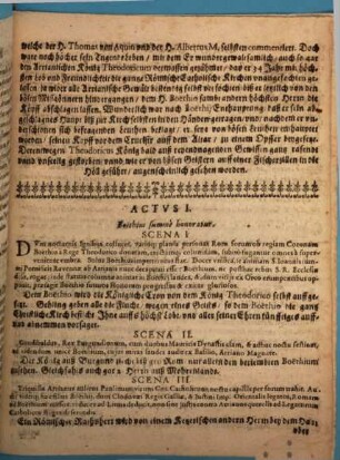 Anicivs Manlivs Torqvatvs Severinvs Boethivs Omnium Academicarvm Scientiarvm Princeps : Ab Academici Gymnasii Eystettensis Nobili Iuventute Tragico Theatro redditus ; [Perioche, Eichstätt, 1667] = Spiegel Hoechster Tugendt vnd Geschickligkeit deß H. Boethii