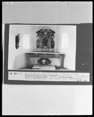 Altar mit der heiligen Veronika, der heiligen Anna selbdritt und dem heiligen Wendelin