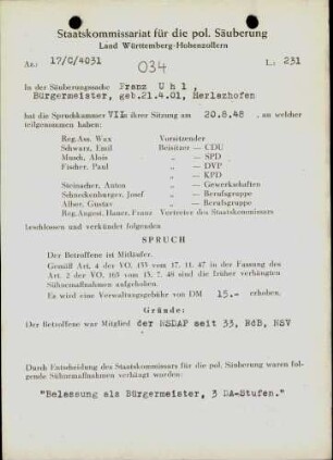 Uhl, Franz