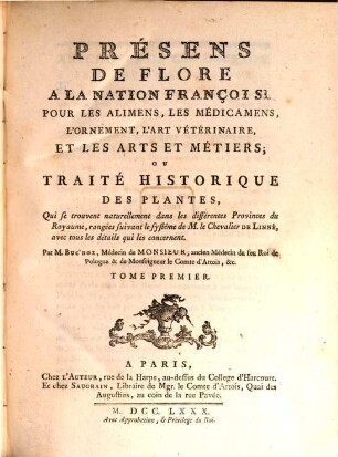 Présens de flore ...