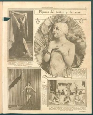 Figuras del teatro y del cine [Fotografías]