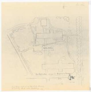 Gartenanlage Pädagogische Akademie Köln: Lageplan 1:500