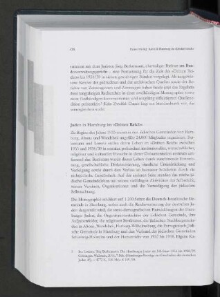 Juden in Hamburg im "Dritten Reich".