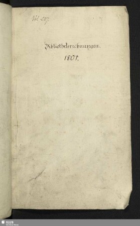 [4]: Bibliotheksrechnungen 1801 - Bibl.Arch.I.C,Vol.287