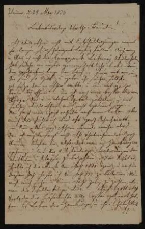 Brief von Karoline Schulze-Kummerfeld an Henriette Keil vom 24.3.1815