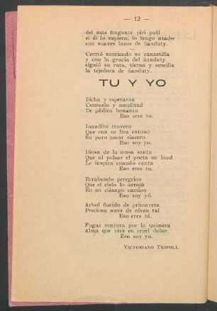 Tu y yo