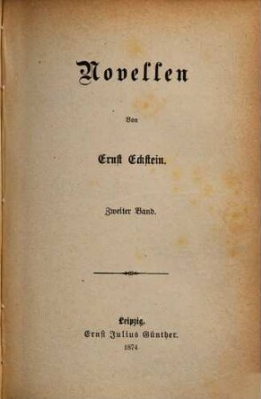 Novellen, 2