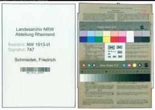Entnazifizierung Friedrich Schmiedek , geb. 18.09.1916 (Ingenieur)
