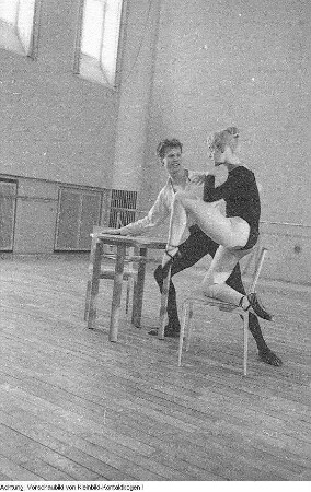 Dresden, Palucca Schule Dresden, Tanztraining mit Gret Palucca, 1958