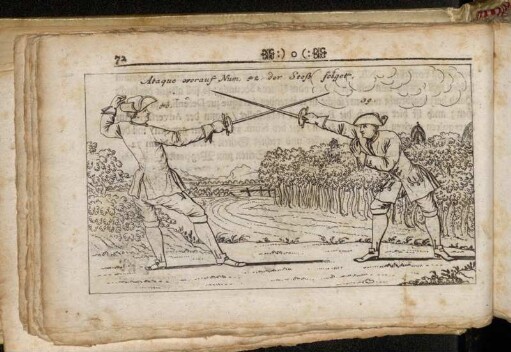 Ataque worauf Num. 42. der Stoß folget. 39 - 40