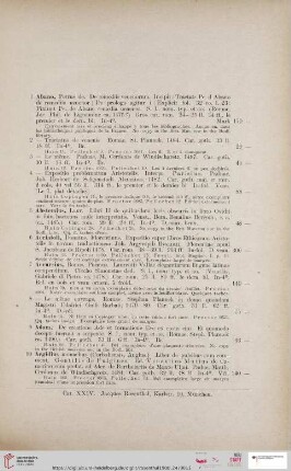 Incunabula Typographica (Nr. 1 - 1500)