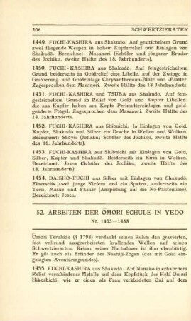 52. Arbeiten der Omori-Schule in Yedo. Nr. 1455-1488