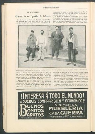 De 9 de Julio - Captura de una gavilla de ladrones