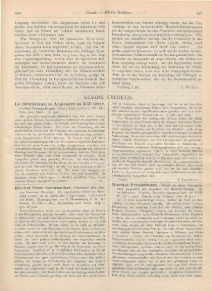 441-444 Kleine Kritiken