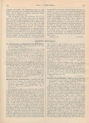 441-444 Kleine Kritiken