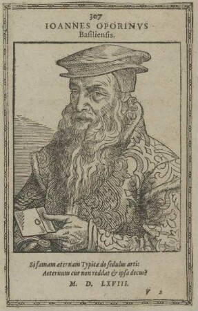 Bildnis des Ioannes Oporinus