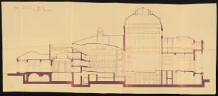 Königliches Hoftheater, Wiesbaden: Längsschnitt 1:100