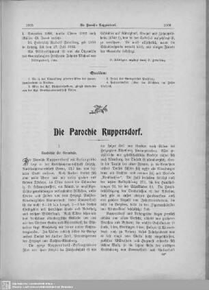 Die Parochie Ruppersdorf