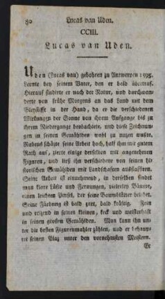 CCIII. Lucas van Uden