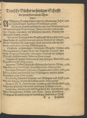 Teutsche Bücher in heyliger Schrifft der protestierenden Theologen.