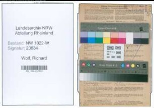 Entnazifizierung Richard Wolf , geb. 25.05.1913 (Dentist)
