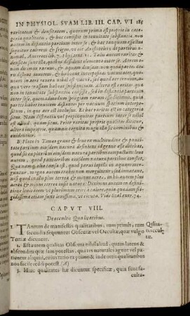 Caput VIII. De occultis Qualitatibus