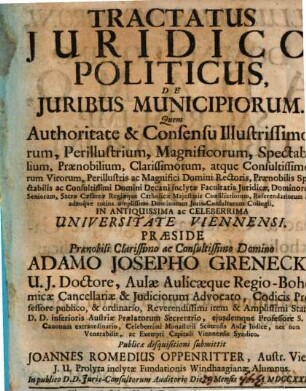 Tractatus iur. pol. de iuribus municipiorum