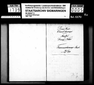 Feuerversicherungsbuch in Münzdorf mit Derneck und Weiler, angelegt durch Verwaltungsaktuar Goez, mit alphabetischem Namensregister