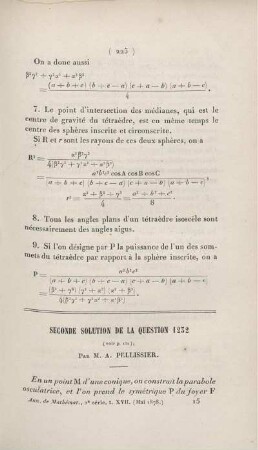 Seconde solution de la question 1232.