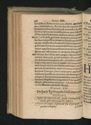 Caput XIV. De Iuris Episcopalis Dissolutione.