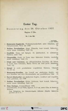 Erster Tag (Nr. 1-380)