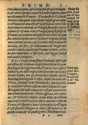 Historia dell'origine di Vinegia ...