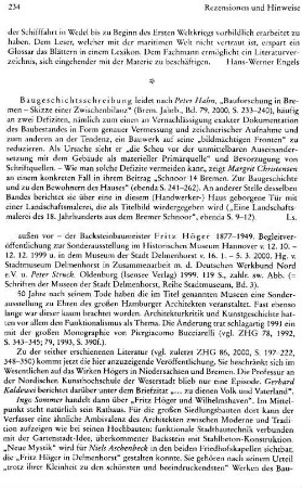 Kleineschulte, Stefan :: Fritz Schumacher, das Gebäude der Finanzbehörde am Gänsemarkt, (Arbeitshefte zur Denkmalpflege in Hamburg, 20) : Hamburg, Christians, 2001