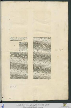 Lectura Baldi de perusio super primo Codicis