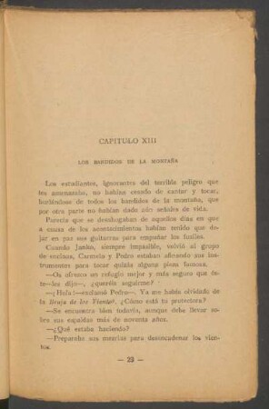 Capítulo XIII - Los bandidos de la montaña