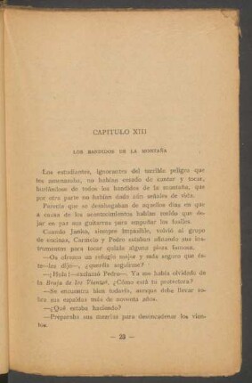 Capítulo XIII - Los bandidos de la montaña