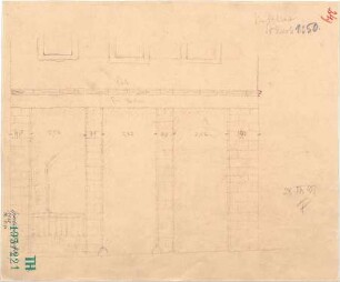 Fischer, Theodor; Würzburg, Münsterplatz; Sparkasse - Mittelbau Südseite (Ansicht)