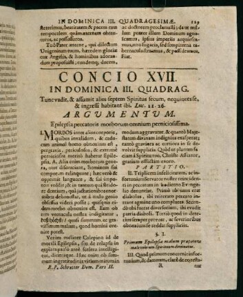 129-137, Concio XVII. in dominica III. quadragesimae