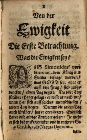 Betrachtungen von der Ewigkeit