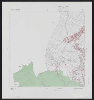 27 [= früher 33] : Gemarkungen Dresden Wilschdorf, Hellerberge, Trachau, 1981 : 27 [= früher 33] : Gemarkungen Dresden Wilschdorf, Hellerberge, Trachau. - 2. Aufl. - [Dresden : Stadtvermessungsamt], 1981. - 1 Kt. : mehrfarb.