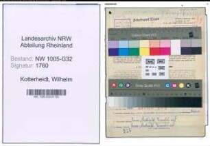 Entnazifizierung Wilhelm Kotterheidt , geb. 04.07.1900 (Angestellter)