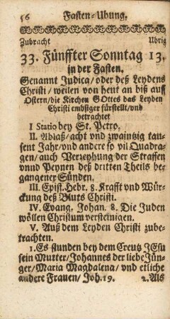 Fünffter Sonntag in der Fasten