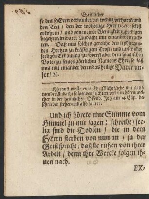 Leichtext (Offenb. Joh. am 14. Cap.)