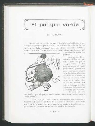 El peligro verde : (De "El diario")