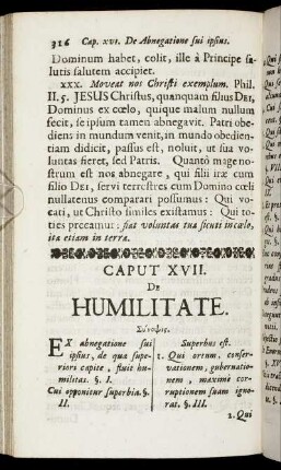 Caput XVII. De Humilitate