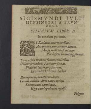 Sylvarum liber II.