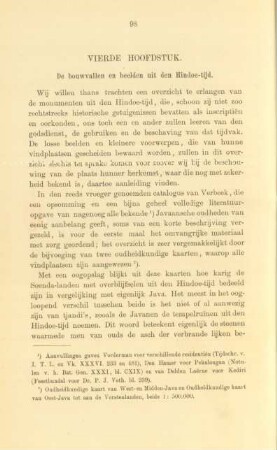 Vierde hoofdstuk. De bouwvallen en beelden uit den Hindoe-tijd