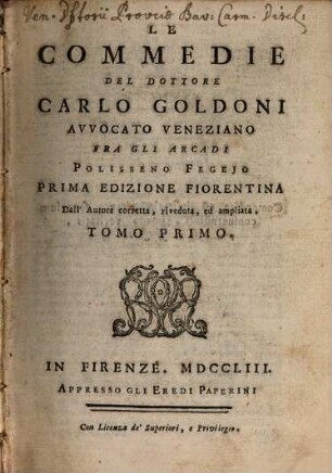 Le Commedie, 1
